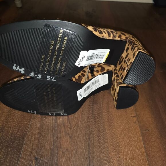 NWT-Steve Madden Leopard Jozie Print Heeled Boots - Picture 14 of 14